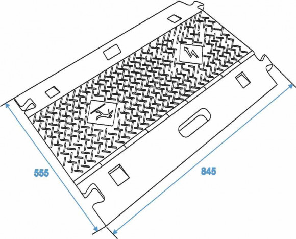 EUROLITE Cablebridge 4 Channels 800mm x 550mm
