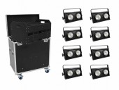 EUROLITE Set 8x Audience Blinder 2x100W LED COB + Case EUROLITE Set 8x Audience Blinder 2x100W LED COB + Case