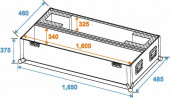 ROADINGER Flightcase LCD ZL60-2