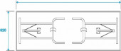 ROADINGER 2 Desks in Case Design 162x62cm ROADINGER 2 Desks in Case Design 162x62cm