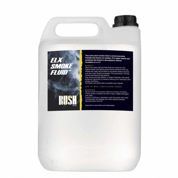 Martin RUSH ELX Smoke fluid 4x5L Жидкость для генераторов дыма, 4 канистры по 5 литров Martin RUSH ELX Smoke fluid 4x5L Жидкость для генераторов дыма, 4 канистры по 5 литров