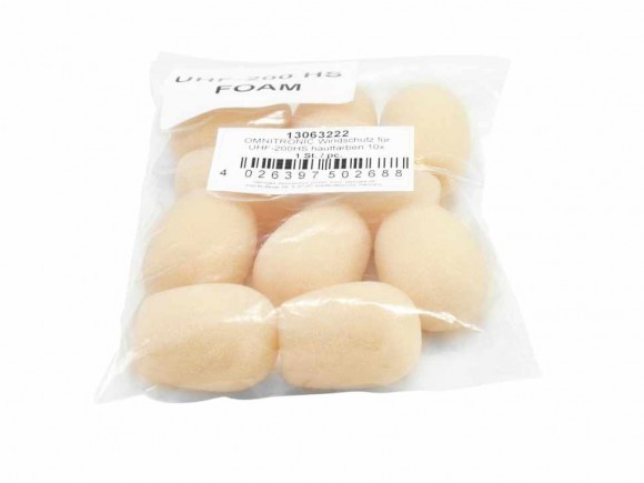 OMNITRONIC UHF-100 Windshield, skin-coloured 10x