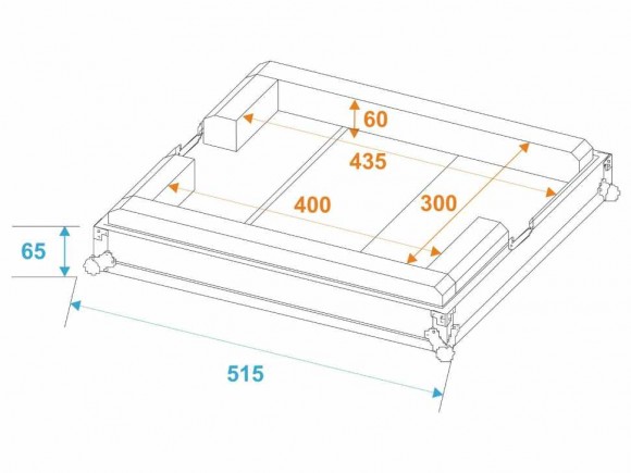 ROADINGER Flightcase NSF-350