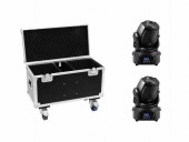 EUROLITE Set 2x LED TMH-60 MK2 + Case with wheels EUROLITE Set 2x LED TMH-60 MK2 + Case with wheels