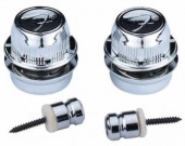 FENDER `F` STRAP LOCKS CHROME FENDER `F` STRAP LOCKS CHROME