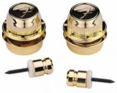 FENDER `F` STRAP LOCKS GOLD FENDER `F` STRAP LOCKS GOLD