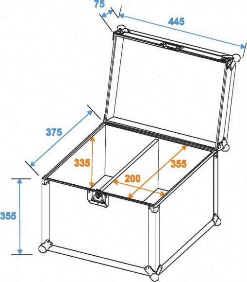 ROADINGER Flightcase 2x PMC-16