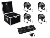 EUROLITE Set DMX LED Operator 6 + 4x LED PAR-64 HCL spot bk + Case EUROLITE Set DMX LED Operator 6 + 4x LED PAR-64 HCL spot bk + Case