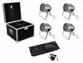 EUROLITE Set DMX LED Operator 6 + 4x LED PAR-64 HCL spot sil + Case EUROLITE Set DMX LED Operator 6 + 4x LED PAR-64 HCL spot sil + Case