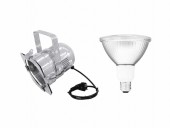 EUROLITE Set PAR-38 Spot sil + PAR-38 230V SMD 15W LED 2700K