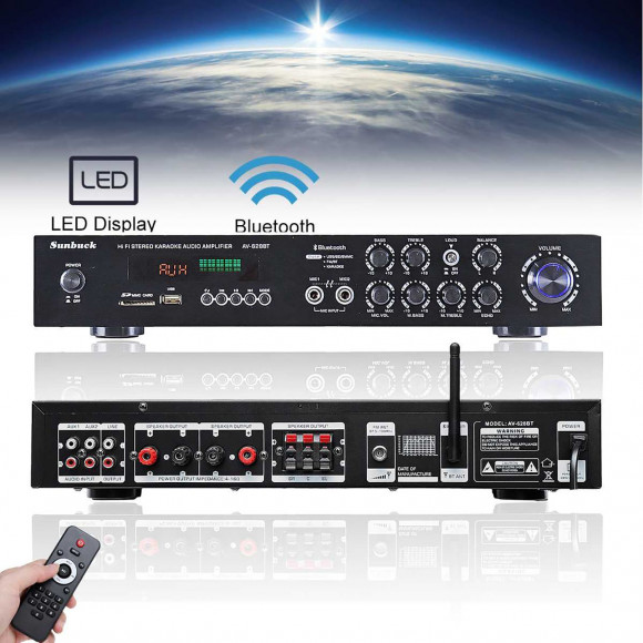 Sunbuck GAP-628BT усилитель 250Вт Bluetooth Sunbuck GAP-628BT усилитель 250Вт Bluetooth