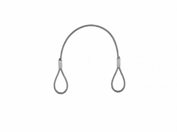 EUROLITE Steel Rope (FC) 400x3mm silver without quick link