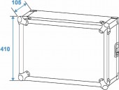 ROADINGER Amplifier Rack PR-2, 8U, 47cm deep