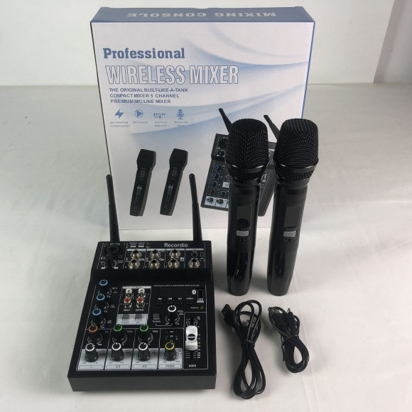 Recordio AX-GT502 Микшер USB/Bluetooth с двумя радиосистемами Recordio AX-GT502 Микшер USB/Bluetooth с двумя радиосистемами