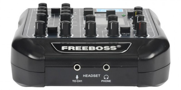 FREEBOSS AG-AS04B Микшерный пульт 4-х канальныйй FREEBOSS AG-AS04B Микшерный пульт 4-х канальныйй