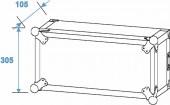 ROADINGER Amplifier Rack PR-2ST, 6U, 57cm deep