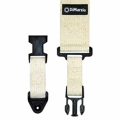 DIMARZIO COTTON CLIPLOCK STRAP 2 INCH NATURAL DD2200CN