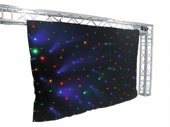 Eurolite CRT-120LEDs multicol. sound 3x2m Eurolite CRT-120LEDs multicol. sound 3x2m