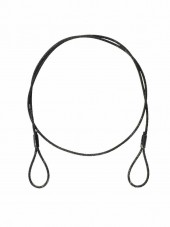 EUROLITE Steel Rope (SC) 900x3mm black without quick link EUROLITE Steel Rope (SC) 900x3mm black without quick link