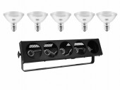 EUROLITE Set STP-5 DMX Bar + 5x PAR-30 240V 75W E-27 flood 2000h