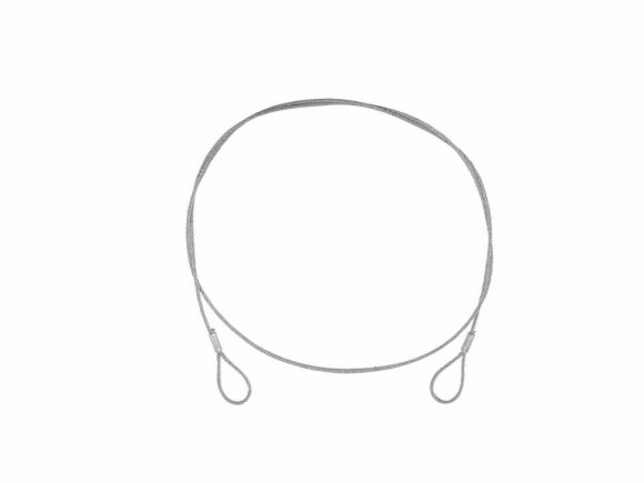 EUROLITE Steel Rope (SC) 900x3mm silver without quick link