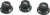 DIMARZIO STRAT REPLACEMENT KNOBS (1V,2T) BLACK DM2111BK