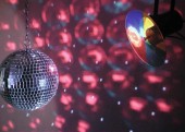 EUROLITE Mirror Ball Set 20cm with Pinspot