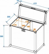ROADINGER Flightcase 2x TMH-6/7/8/9 clamp