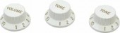 DIMARZIO STRAT REPLACEMENT KNOBS (1V,2T) WHITE DM2111W