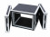 ROADINGER Amplifier Rack SP-2, 8U, shock-proof