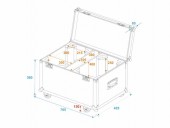 ROADINGER Flightcase 2x TMH-X12 Pro