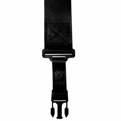 DIMARZIO CUSTOM ITALIAN LEATHER CLIPLOCK STRAP 2 INCH BLACK DD2420