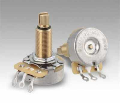 DIMARZIO CUSTOM TAPER POTENTIOMETER 500K LONG SHAFT EP1201L