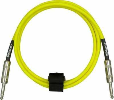 DIMARZIO INSTRUMENT CABLE 10` NEON YELLOW EP1710SSY