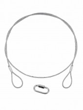EUROLITE Steel Rope 1400x4mm silver