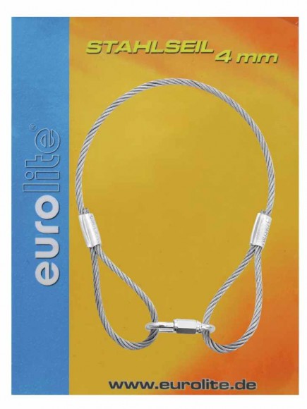 EUROLITE Steel Rope 400mmx4mm silver