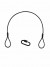 EUROLITE Steel Rope 400x3mm black