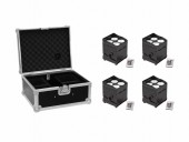 EUROLITE Set 4x AKKU UP-4 QCL Spot QuickDMX + Case EUROLITE Set 4x AKKU UP-4 QCL Spot QuickDMX + Case