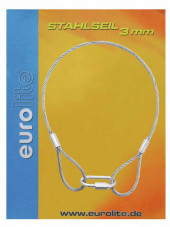 EUROLITE Steel Rope 400x3mm silver