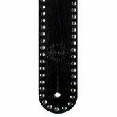 DIMARZIO 2 INCH CUSTOM ITALIAN STUDDED LEATHER STRAP (LONG) BLACK DD3262L DIMARZIO 2 INCH CUSTOM ITALIAN STUDDED LEATHER STRAP (LONG) BLACK DD3262L