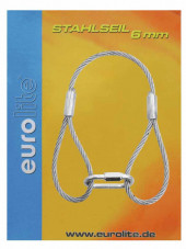 EUROLITE Steel Rope 400x6mm silver