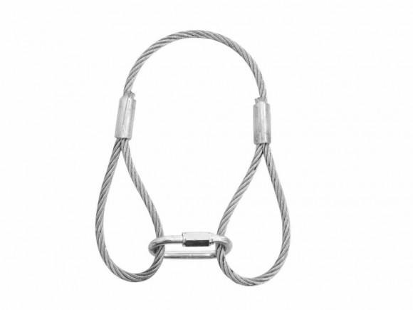 EUROLITE Steel Rope 400x6mm silver