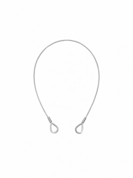 EUROLITE Steel Rope 600x3mm silver with Thimbles