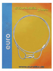 EUROLITE Steel Rope 900x3mm silver