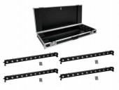 EUROLITE Set 4x LED BAR-1250 RGB+UV + PRO Case EUROLITE Set 4x LED BAR-1250 RGB+UV + PRO Case