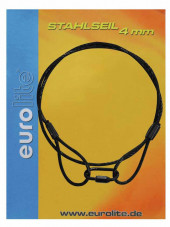 EUROLITE Steel Rope 900x4mm black