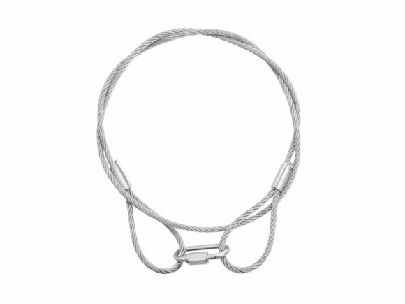 EUROLITE Steel Rope 900x4mm silver