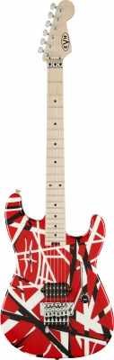 EVH STRIPE SERIES RED WITH BLACK & WHITE STRIPES EVH STRIPE SERIES RED WITH BLACK & WHITE STRIPES