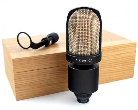 Октава МК-105 Студийный микрофон, черный цвет, деревянный футляр