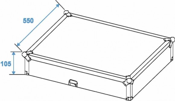 ROADINGER Mixer Case Pro MCB-19 sloping, bk, 12U